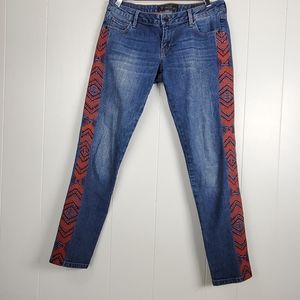 Guess 1981 Beverly- skinny embroidered side jeans Size 29